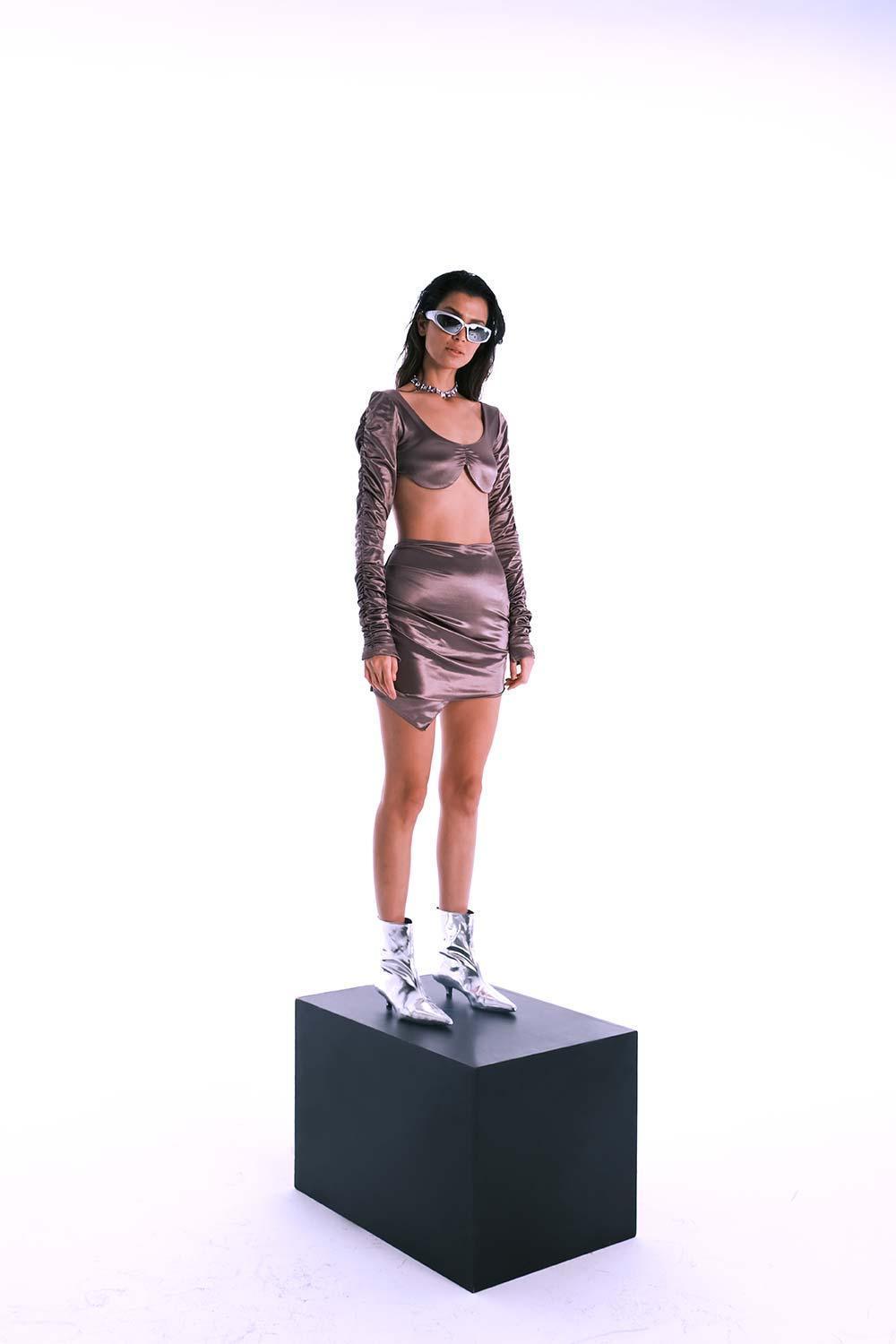 Kahshan-Belladonna Nude Skirt-Etek-4-milagron.live