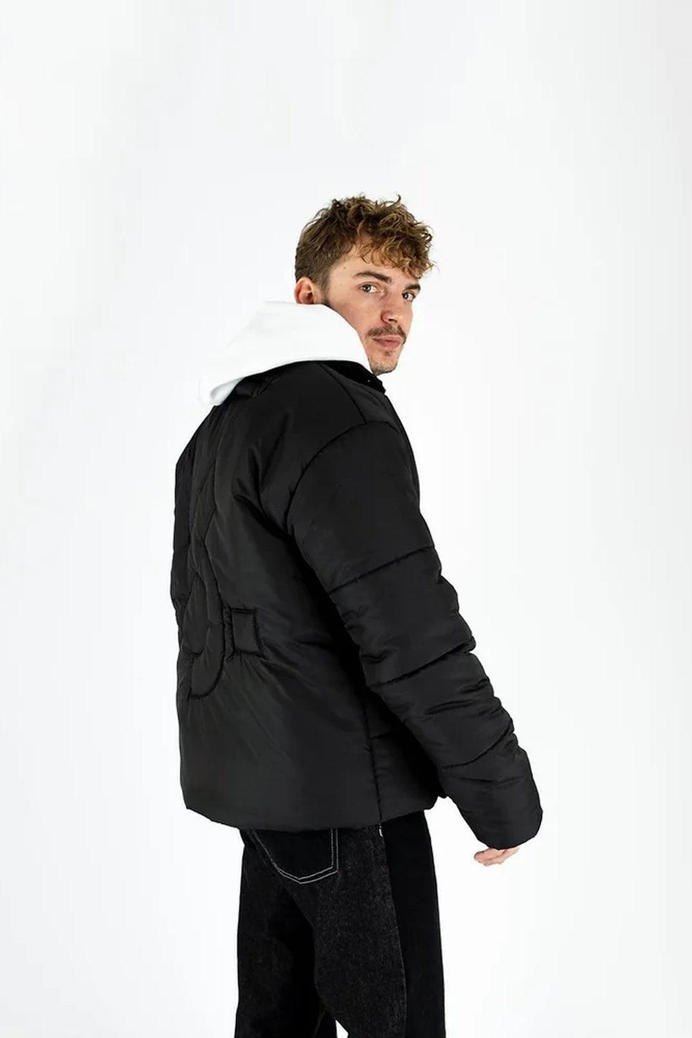 Kahshan-Black 'Puffart' Padded Puffer Jacket-Mont-1-milagron.live