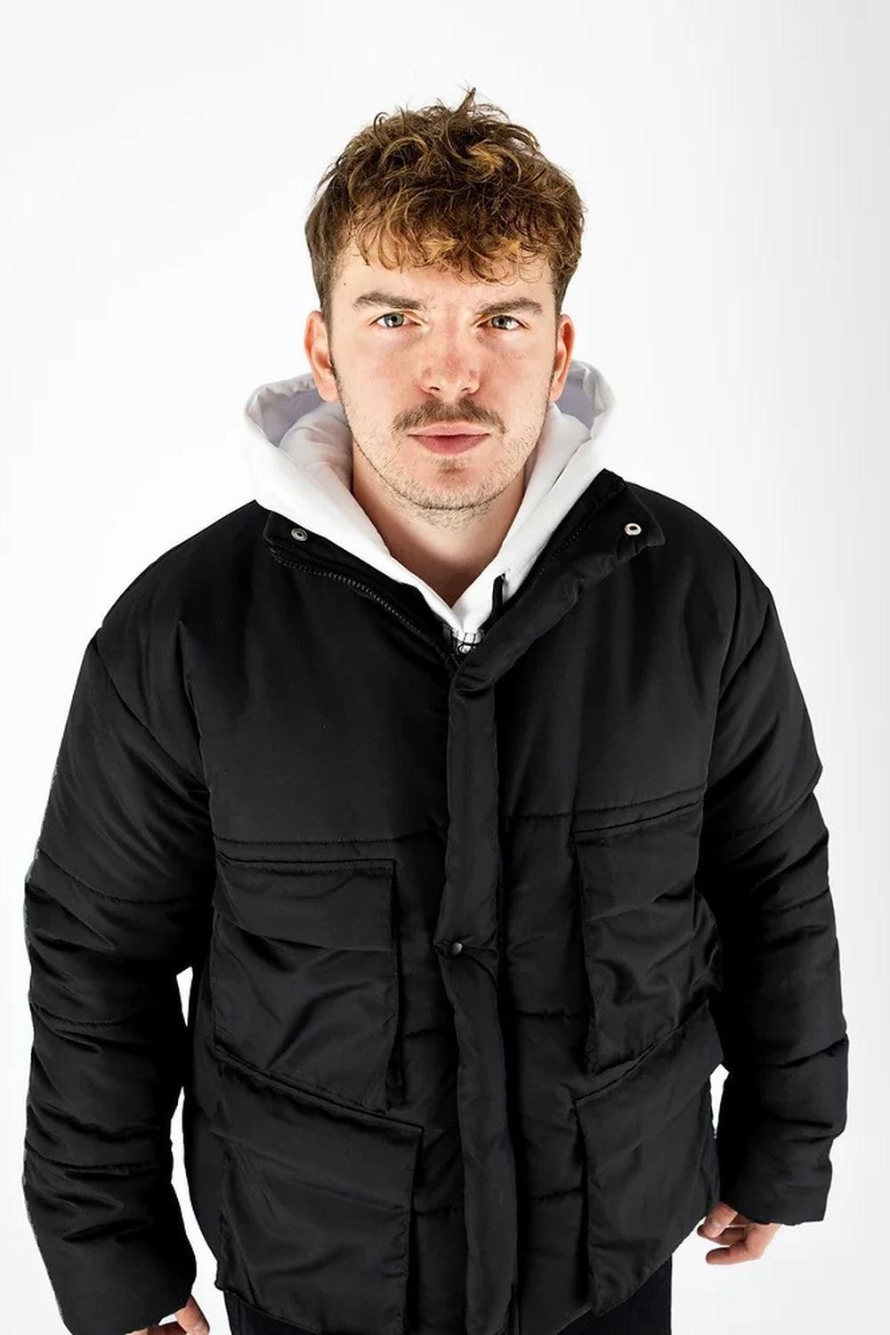 Kahshan-Black 'Puffart' Padded Puffer Jacket-Mont-4-milagron.live