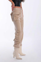Kahshan-Doyenne Cargo Pants Beige-Pantolon-8-milagron.live