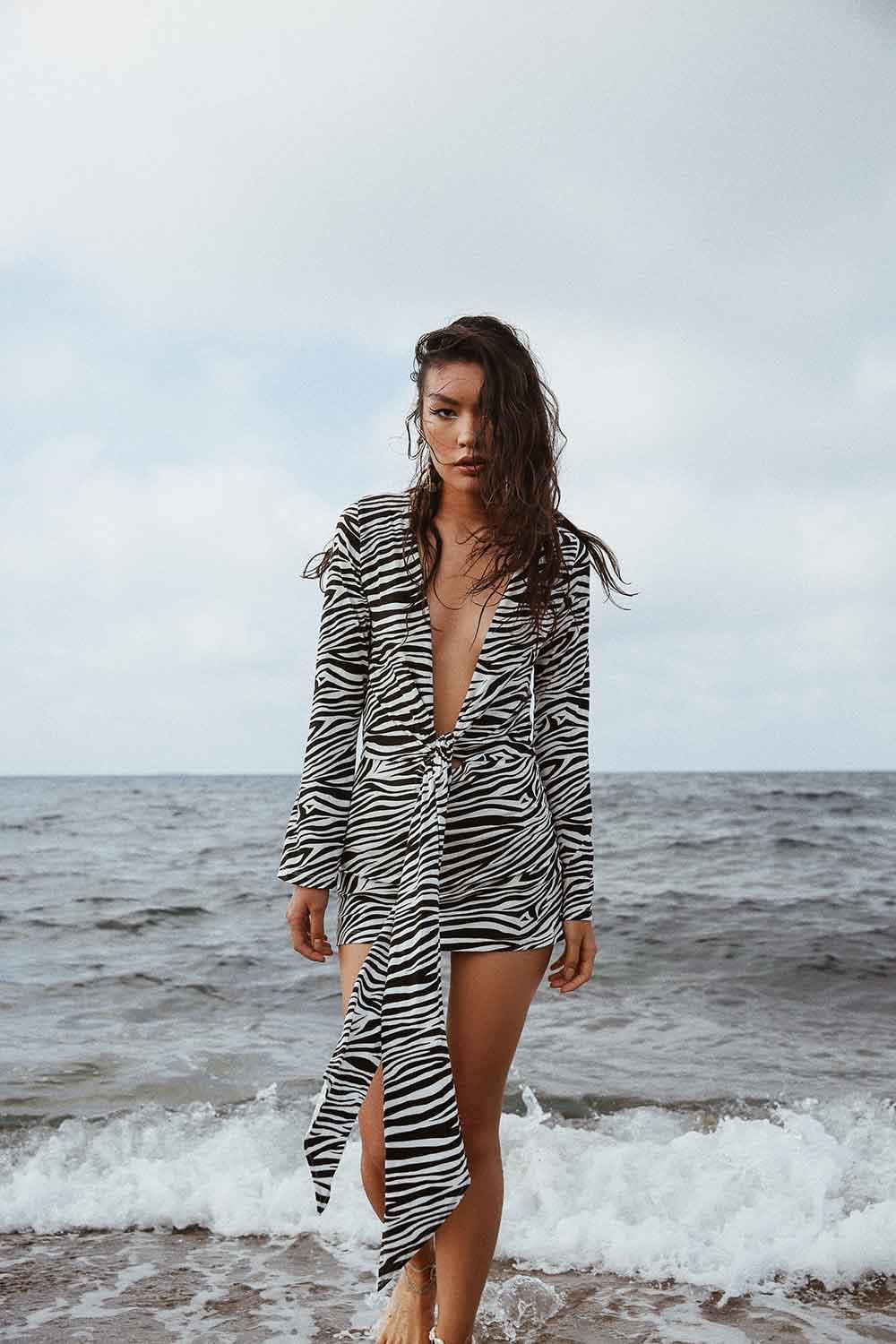 LA LOUVE-Zebra Dress-Elbise-1-milagron.live