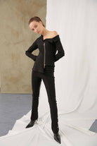 Mirimalist-Viva Jacket Black-Ceket-5-milagron.live