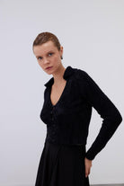 Mozto-SORUNLU - Margot soft knitted Cardigan-Kazak & Triko-2-milagron.live