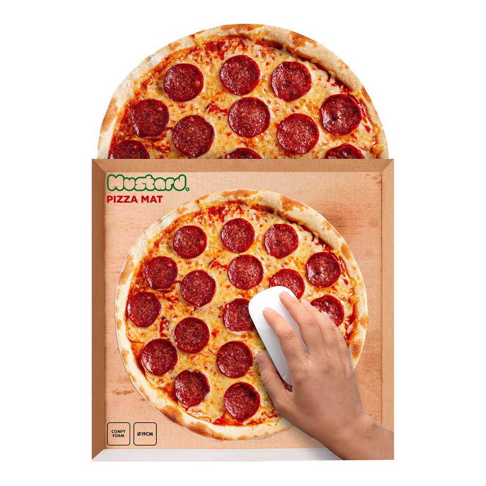 Mustard-Mustard Pizza Mouse Pad-Mouse Pad-2-milagron.live