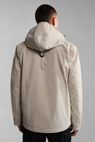 Napapijri-Rainforest Pocket 2 Beige Stone-Yağmurluk-3-milagron.live