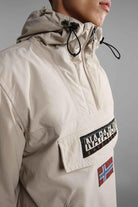Napapijri-Rainforest Pocket 2 Beige Stone-Yağmurluk-5-milagron.live