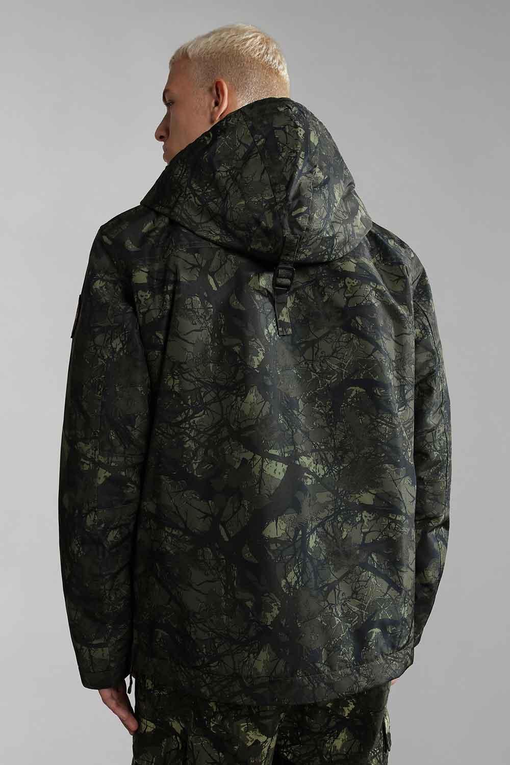 Napapijri-Rainforest Pocket 2 Camo Green-Yağmurluk-3-milagron.live