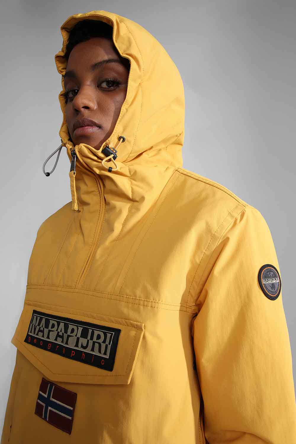 Napapijri-Rainforest Pocket 4 Yellow Amber-Yağmurluk-4-milagron.live