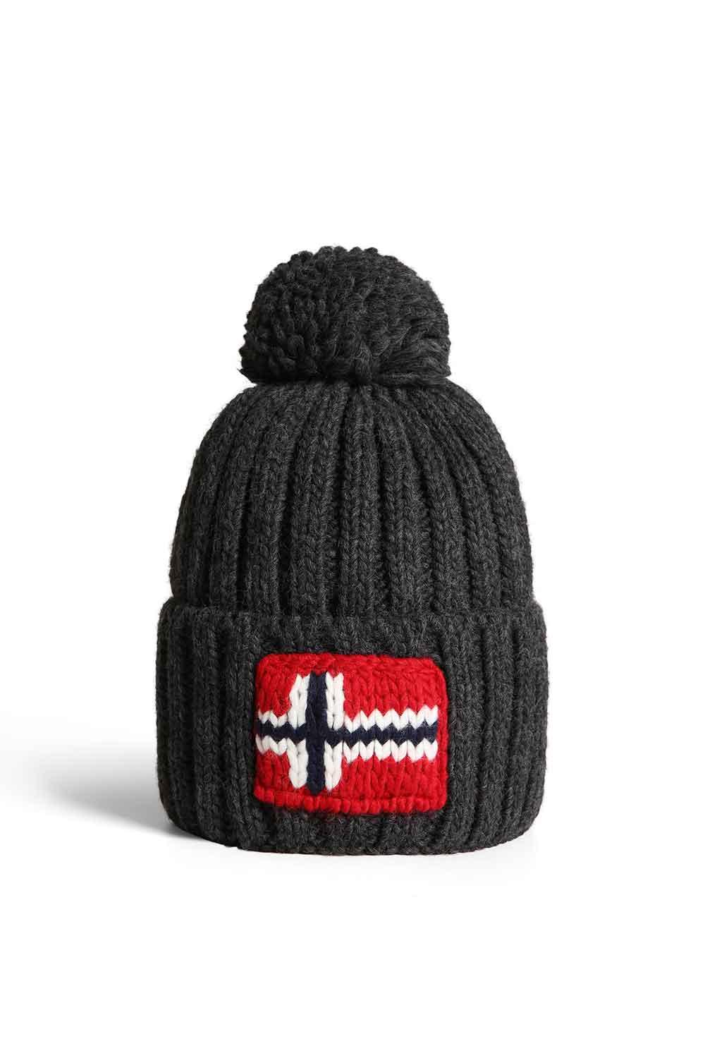 Napapijri-Semiury 5 Dark Grey Melange-Bere-1-milagron.live