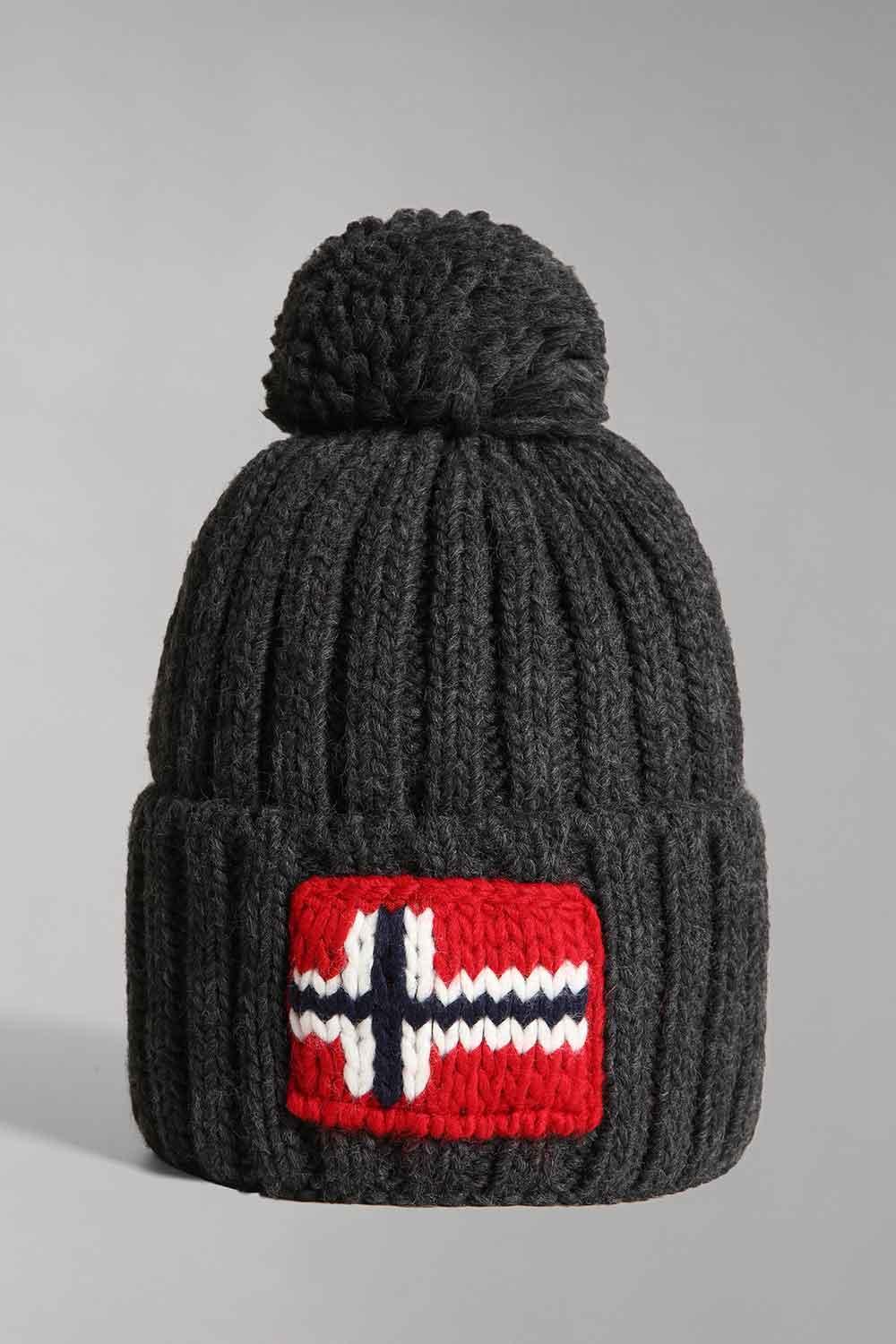 Napapijri-Semiury 5 Dark Grey Melange-Bere-6-milagron.live