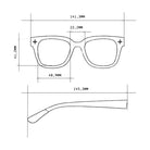 Okkia-Okkia Giovanni Classic Havana & Blue Unisex Güneş Gözlüğü Mavi Lens-Güneş Gözlüğü-4-milagron.live