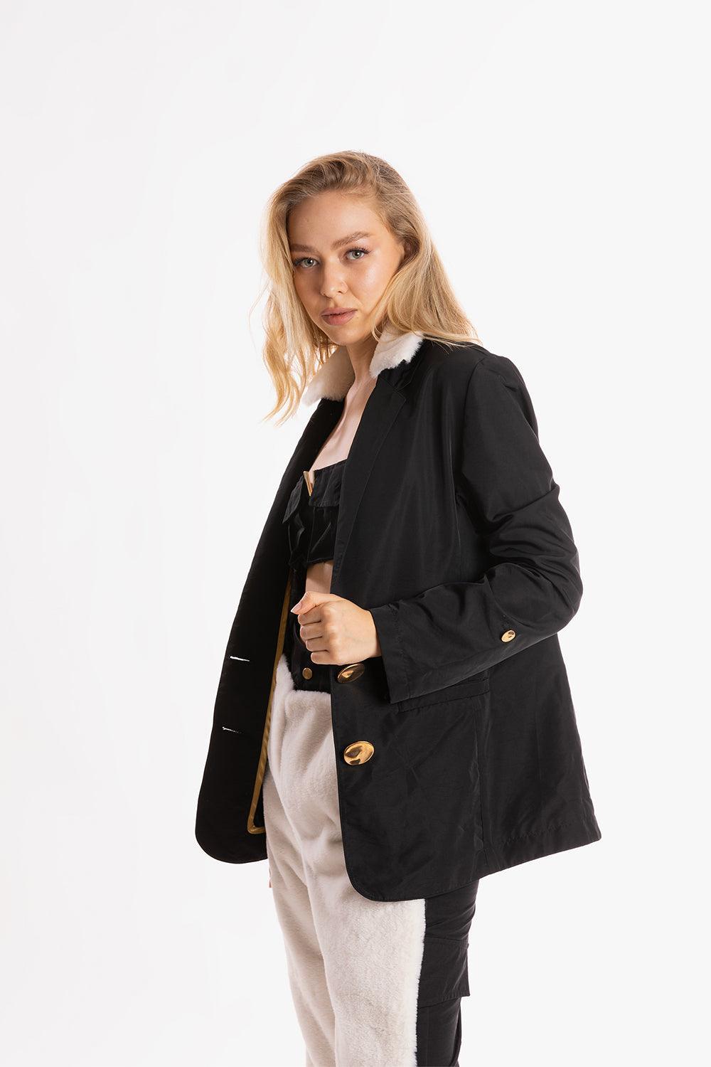 Ramme-Raider Jacket With Off-White Fur-Ceket-1-milagron.live