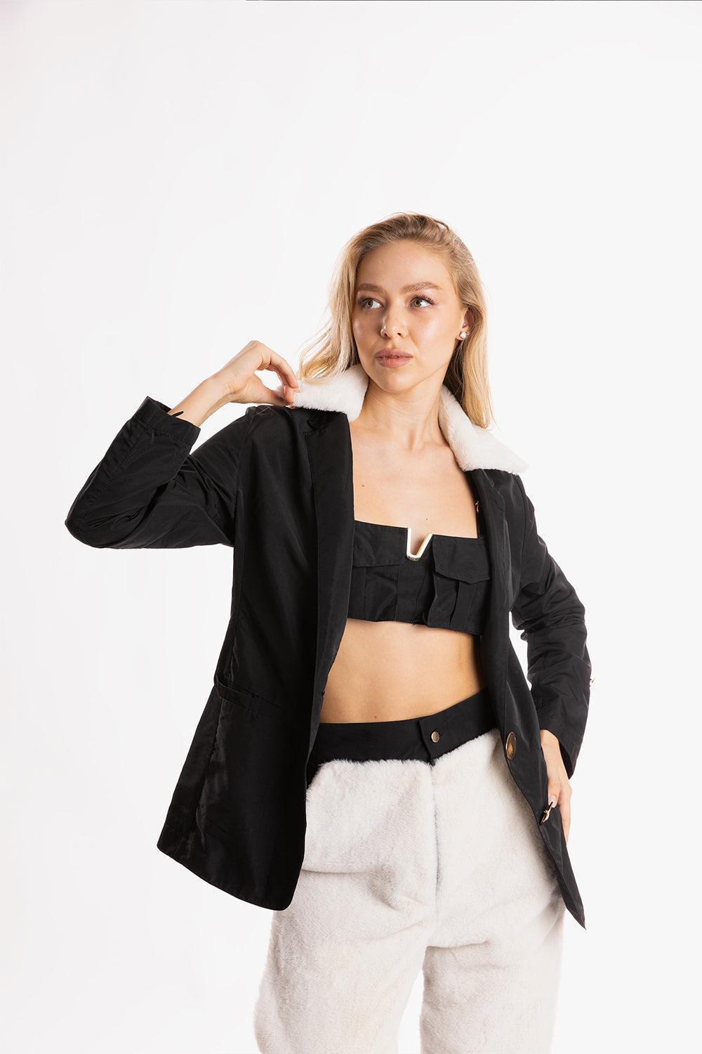 Ramme-Raider Jacket With Off-White Fur-Ceket-4-milagron.live