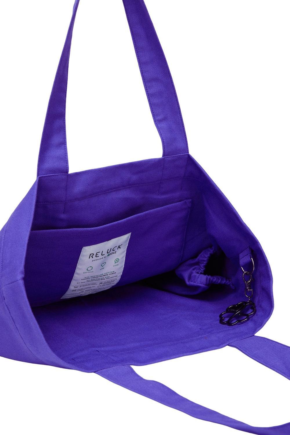 Reluck-%100 Recycled Big Tote Bag-Bez Çanta-6-milagron.live