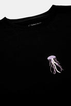 WWF Market-Denizanası Crop T-Shirt - Siyah-T-Shirts-4-milagron.live