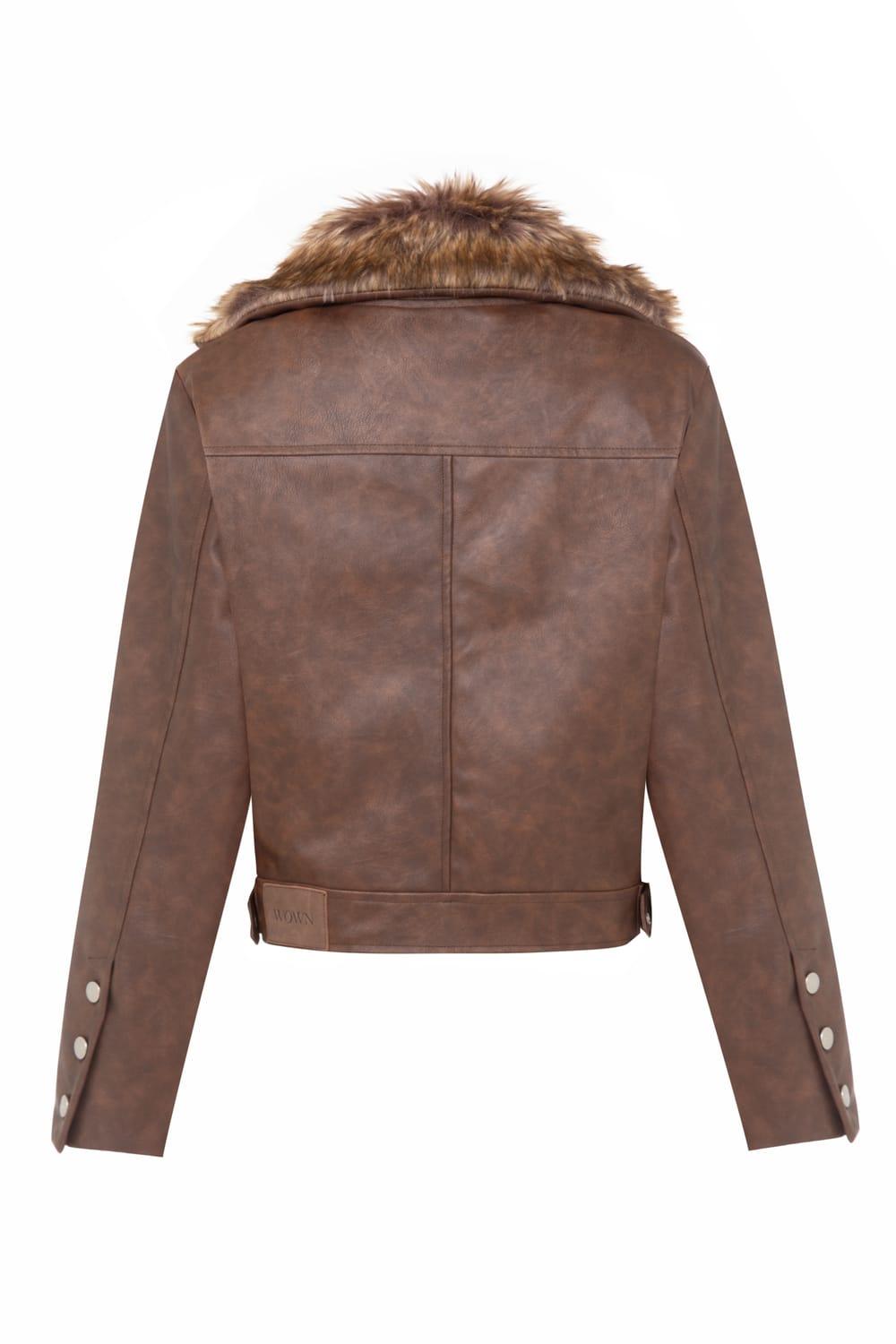 Wown-Dora Leather Jacket-Deri Mont-6-milagron.live